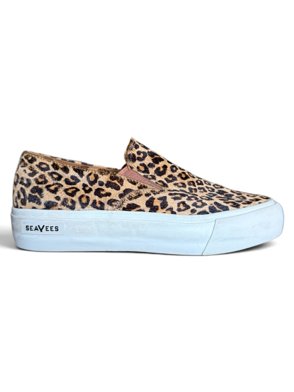SeaVees Baja Platform Mulholland | Leopard Haircalf | Women’s Size 9